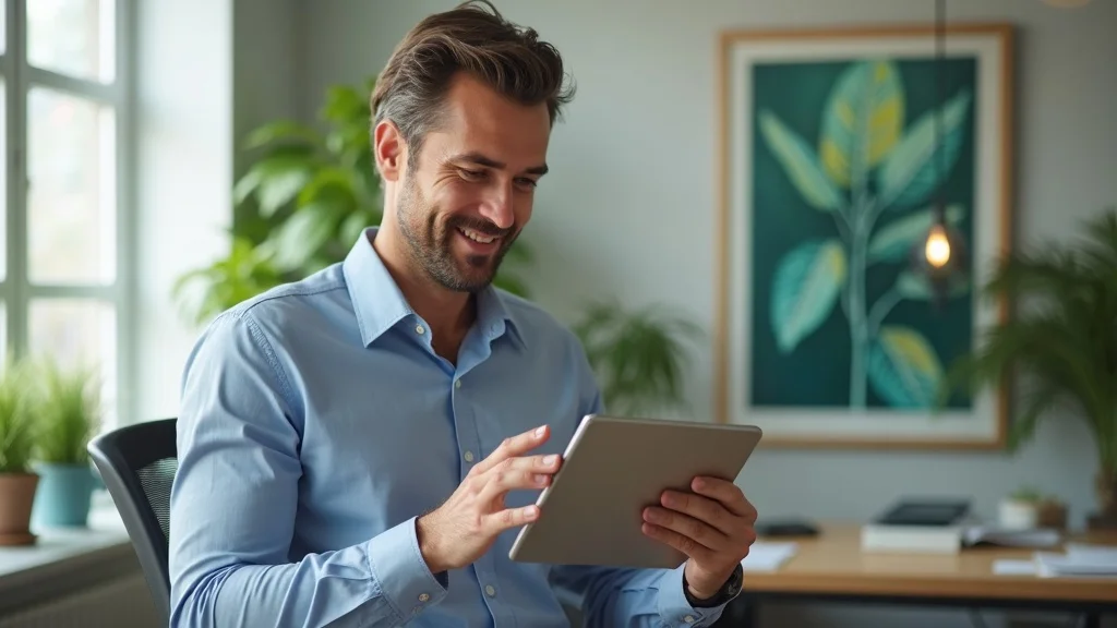 Tampa financial advisor explaining permanent vs term life insurance options on tablet