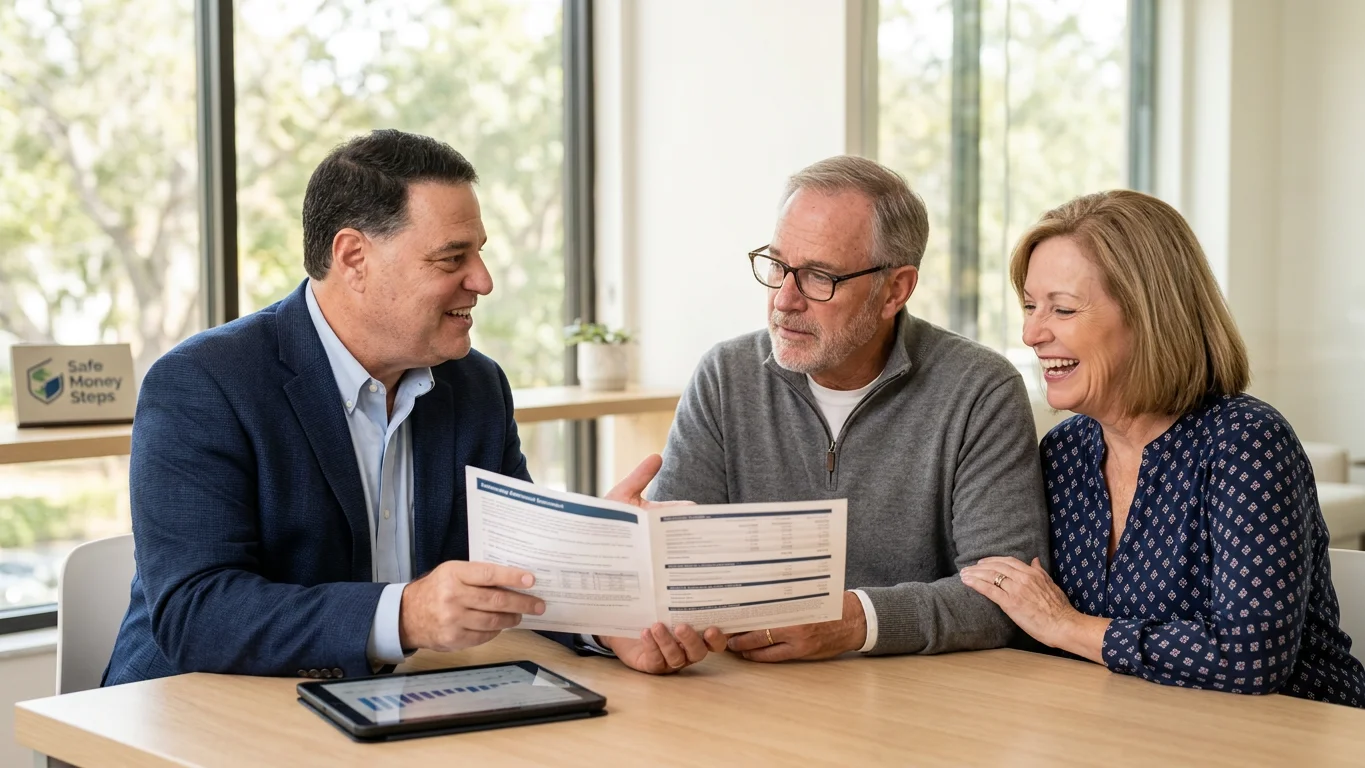 Experienced Tampa doctor warmly greeting Medicare patient at modern Tampa clinic