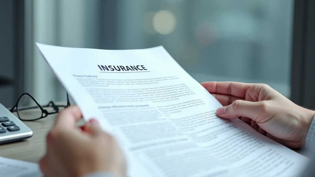 Term life insurance policy paperwork closeup on desk in Tampa